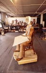 John Wesley Powel sculpture, construction side view