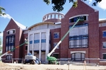 The Ames Library building construction, July 2001