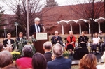 President Minor Myers, Jr. speaking at Ground Breaking Ceremony by Marc Featherly