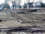 Land cleared on site of new library. by Marc Featherly