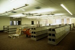 Installation of current periodicals shelving.