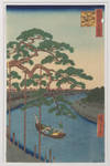 Five Pines and the Onagi Canal (Ongagigawa Gohonmatsu) by Utagawa Hiroshige
