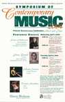 Symposium of Contemporary Music, April 7-8, 2004 by School of Music