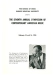 Symposium of Contemporary American Music, 1958 by School of Music