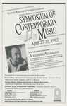 Symposium of Contemporary Music, 1993 by School of Music