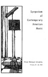 Symposium of Contemporary American Music, 1960 by School of Music