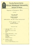 Symposium of Contemporary Music, 1986