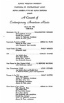 Symposium of Contemporary Music, 1966 by School of Music