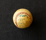 Autographed Ball from Illinois Wesleyan University v. Illinois State Normal University Baseball Game by Illinois Wesleyan University