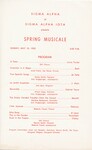 Sigma Alpha Iota Spring Musicale Program by Illinois Wesleyan University